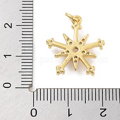Rack Plating Brass Micro Pave Cubic Zirconia Pendants&nbsp;KK-Z071-62A-02G