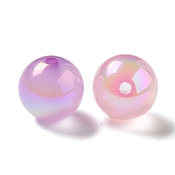 UV Plating Iridescent Acrylic Beads&nbsp;MACR-D032-04