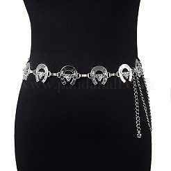 Alloy Cattle Horseshoe Link Chain Belts for Women&nbsp;FS-WGA1F19-02