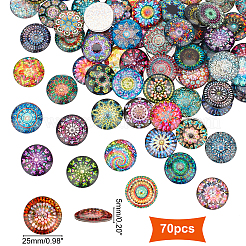 Glass Cabochons&nbsp;GLAA-WH0022-64B