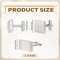 1 Pair Brass Cufflinks&nbsp;BUTT-LP0002-07P