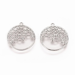 Brass Micro Pave Cubic Zirconia Pendants&nbsp;LS-KK-F803-19P-NF