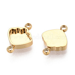 304 Stainless Steel Connector Cabochon Settings&nbsp;STAS-N115-31G