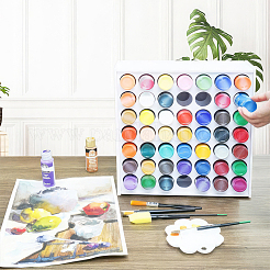 49-Hole Plastic Paint Organizer Stands&nbsp;ODIS-WH0038-132