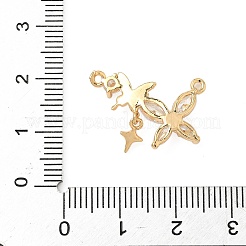 Brass Micro Pave Cubic Zirconia Pendants&nbsp;KK-S531-11G-B