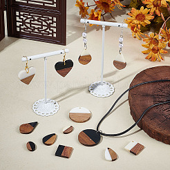 DIY Mixed Shapes Wood Dangle Earring Making Kits&nbsp;DIY-GA0002-63