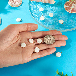 10Pcs Natural Shell Disc Pendants&nbsp;STAS-TA0006-28