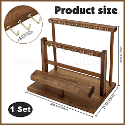 3-Tier Wood Jewelry Tower Display Stands&nbsp;ODIS-PH0009-21