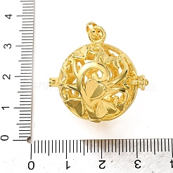 Brass Cage Pendants&nbsp;KK-CBA8ACD-01G-A