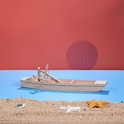 Unfinished Wooden Boat&nbsp;DIY-WH0051-73