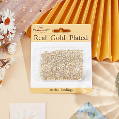 200Pcs Brass Pave Clear Cubic Zirconia Beads&nbsp;KK-BBC0015-87B