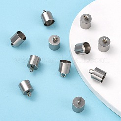 Tarnish Resistant Smooth Surface 201 Stainless Steel Cord Ends&nbsp;STAS-R063-97