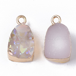 Druzy Resin Pendants&nbsp;RESI-S383-010-B03