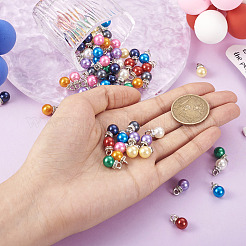 100Pcs 10 Colors ABS Plastic Imitation Pearl Charms&nbsp;KY-TA0001-25B