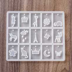 DIY Rectangle Pendant Silicone Molds&nbsp;DIY-E058-01