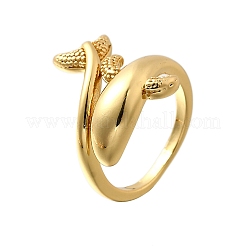 Dolphin Brass Cuff Rings for Women&nbsp;RJEW-Z085-01G-02