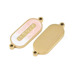 304 Stainless Steel Enamel Connector Charms&nbsp;STAS-Z190-10G-02