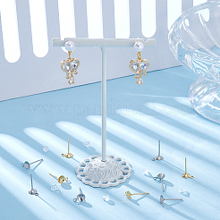 200Pcs 2 Colors 304 Stainless Steel Stud Earring Findings&nbsp;STAS-UN0062-35