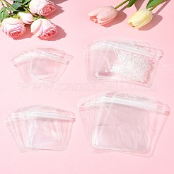 40Pcs 4 Styles Transparent Plastic Resealable Packaging Bags&nbsp;OPP-FS0001-10