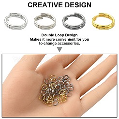 600Pcs 4 Colors Iron Split Rings&nbsp;IFIN-YW0003-35