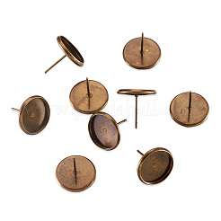 Brass Ear Studs Settings&nbsp;X-IFIN-Q005-AB