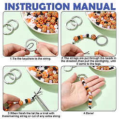 DIY Jewelry Keychain Making Kits&nbsp;DIY-YW0018-40