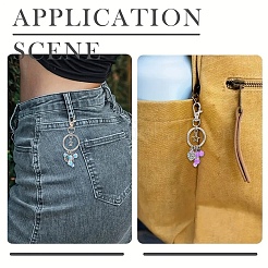 Alloy & Glass Keychains&nbsp;KEYC-YW00303-02
