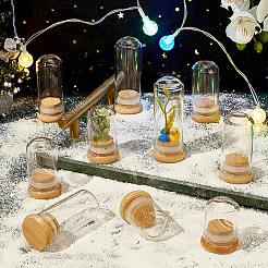 10Pcs 5 Style Transparent Glass Bottle&nbsp;AJEW-PH0011-40