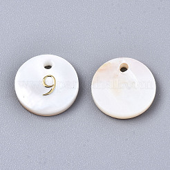 Natural Freshwater Shell Charms&nbsp;SHEL-Q023-09