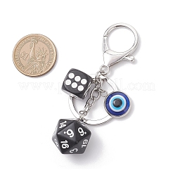 3Pcs Eye with IDice ron Keychains&nbsp;KEYC-JKC01427