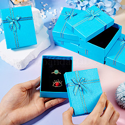 Rectangle Paper Jewelry Set Storage Boxes with Bowknot&nbsp;CON-TAC0014-04A