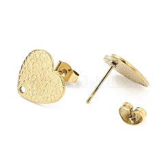 Ion Plating(IP) 304 Stainless Steel Stud Earring Findings&nbsp;LS-STAS-I183-08B-G