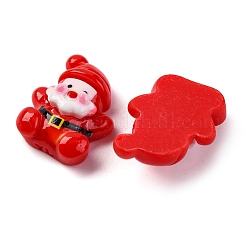 Red Christmas Theme Resin Cabochons&nbsp;RESI-R451-01H