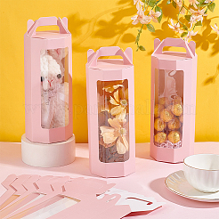 10Pcs Paper Gift Storage Boxes with Visible Window&nbsp;CON-WH0088-98A