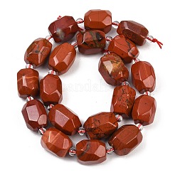 Natural Red Jasper Beads Strands&nbsp;G-Z147-E03-01