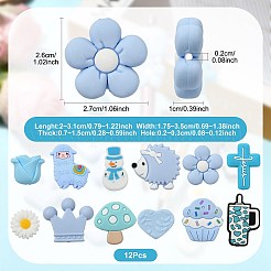 12Pcs 12 Styles Silicone Beads&nbsp;SIL-FS0001-41