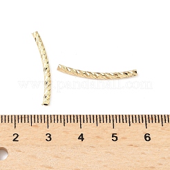 Brass Curved Tube Beads&nbsp;KK-Z118-02G