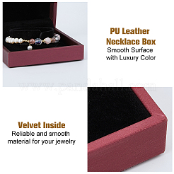 3Pcs 3 Styles PU Leather Jewelry Storage Boxes Sets with Velvet Inside&nbsp;CON-DC0001-05
