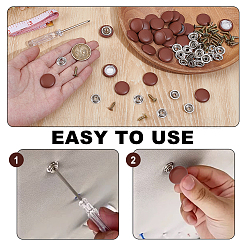 30Pcs Leather & Iron Car Fixing Buckle&nbsp;AJEW-NB0008-62A