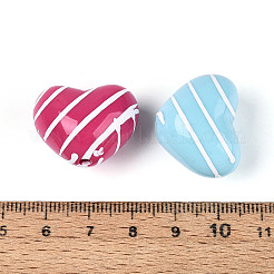 Opaque Acrylic Enamel Beads&nbsp;SACR-T018-17M