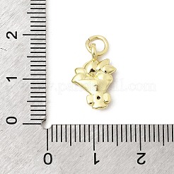 Valentine's Day Brass Micro Pave Cubic Zirconia Pendants&nbsp;KK-D237-03G