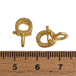 Brass Micro Pave Clear Cubic Zirconia Twister Clasps&nbsp;KK-H533-07G