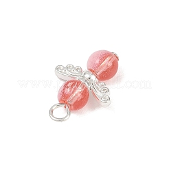 10Pcs 10 Colors Alloy Glass Pendants&nbsp;PALLOY-JF04106