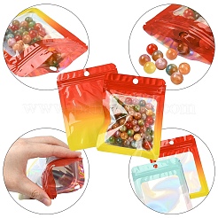 60Pcs 3 Colors Rectangle Glitter Holographic PVC Resealable Packaging Bags&nbsp;ABAG-YW0001-21