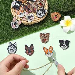 35Pcs 7 Styles Opaque Printed Acrylic Pendants&nbsp;OACR-CJ0002-64