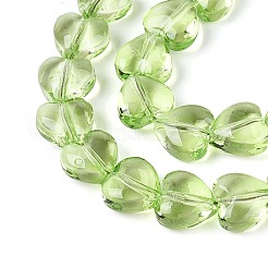 Baking Paint Transparent Glass Beads Strands&nbsp;DGLA-N021-01A-02