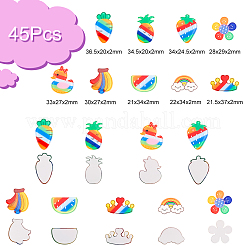 45Pcs 9 Styles Acrylic Cabochons&nbsp;MACR-CJ0001-29