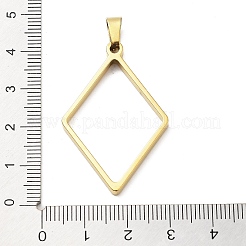 304 Stainless Steel Open Back Bezel Pendants&nbsp;STAS-Z091-05G-01