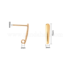 304 Stainless Steel Stud Earring Findings&nbsp;STAS-G179-54G