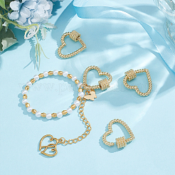 4Pcs Brass Screw Carabiner Lock Charms&nbsp;KK-UN0005-36